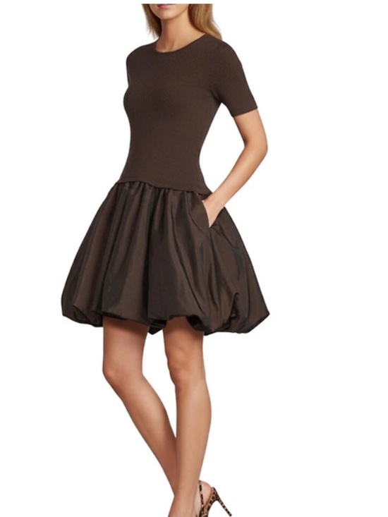 ANTONIO MELANI Dresses & Skirts - Antonio Melani size XS ribbed chocolate Nikki dress nwt